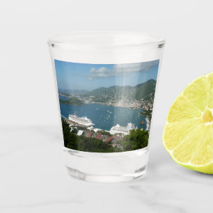 Harbour at St. Thomas US Virgin Islands Shot Glass