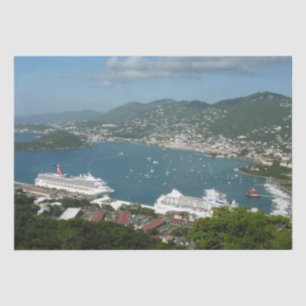 Harbour at St. Thomas US Virgin Islands Tissue Paper