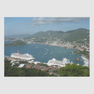 Harbour at St. Thomas US Virgin Islands Tissue Paper