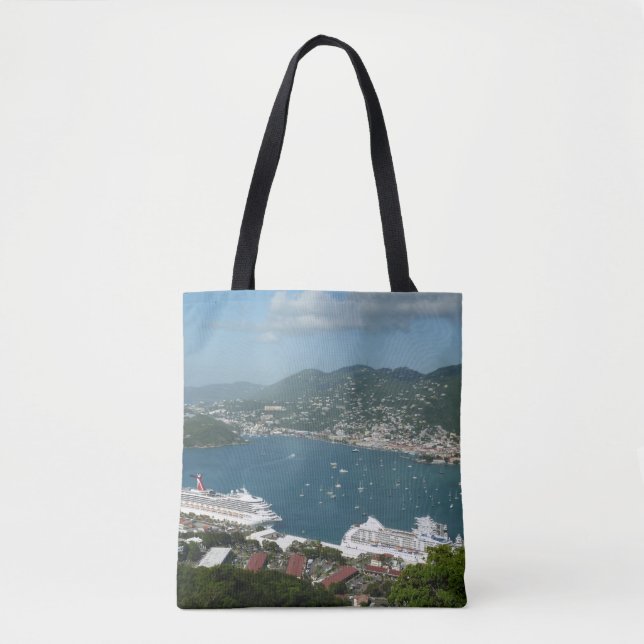 Harbour at St. Thomas US Virgin Islands Tote Bag (Front)