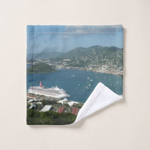 Harbour at St. Thomas US Virgin Islands Wash Cloth