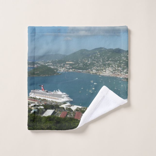 Harbour at St. Thomas US Virgin Islands Wash Cloth (Wash Cloth)