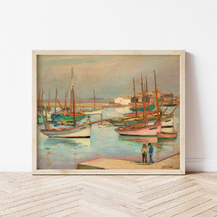 Harbour at the Island of Yeu   Henri Lebasque Poster