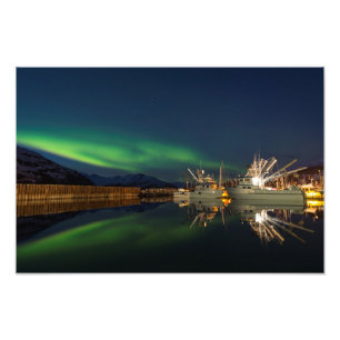 Harbour Aurora Photo Print