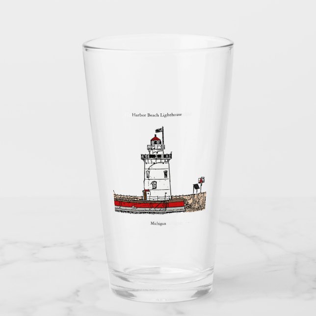 Harbour Beach Lighthouse glass (Front)