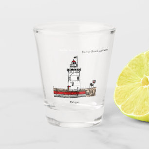 Harbour Beach Lighthouse shot glass