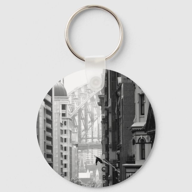 Harbour Bridge View 1 Key Ring (Front)