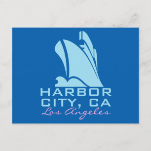Harbour City California Postcard