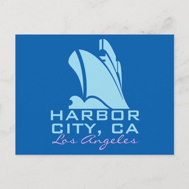 Harbour City California Postcard (Front)