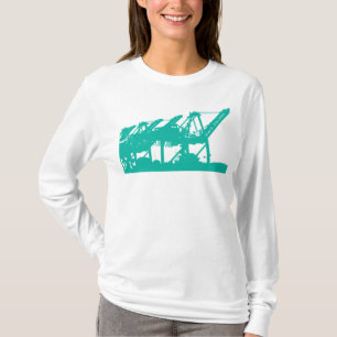 Harbour Cranes Bella Hoodie T-Shirt