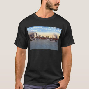 Harbour, Detroit, Michigan c1915 Vintage T-Shirt