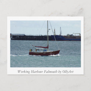 Harbour Falmouth by OllyArt Photography Postcard