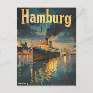 Harbour Harmony: Hamburg's Maritime Majesty Postcard