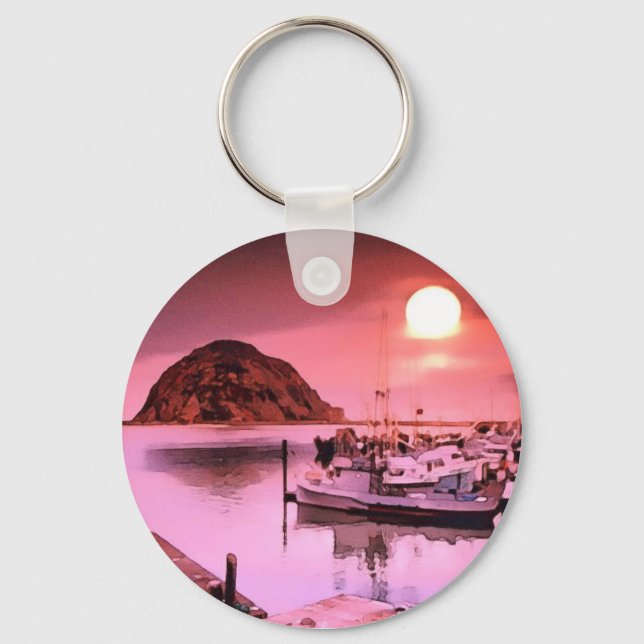 Harbour Hues Painting Key Chain (Front)