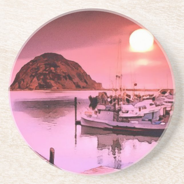 Harbour Hues Sandstone Coaster (Front)