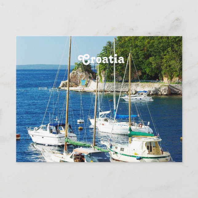 Harbour in Croatia Postcard (Front)