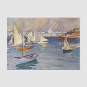 Harbour in Helsinki, Albert Edelfelt Tissue Paper