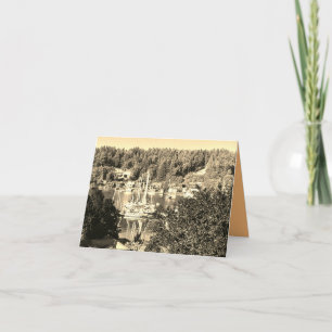Harbour in Sepia Card