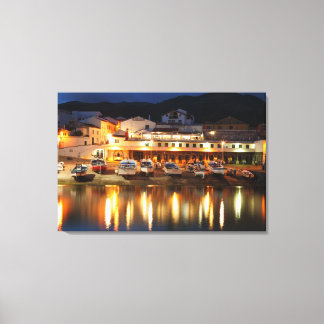 Harbour in the Azores Canvas Print