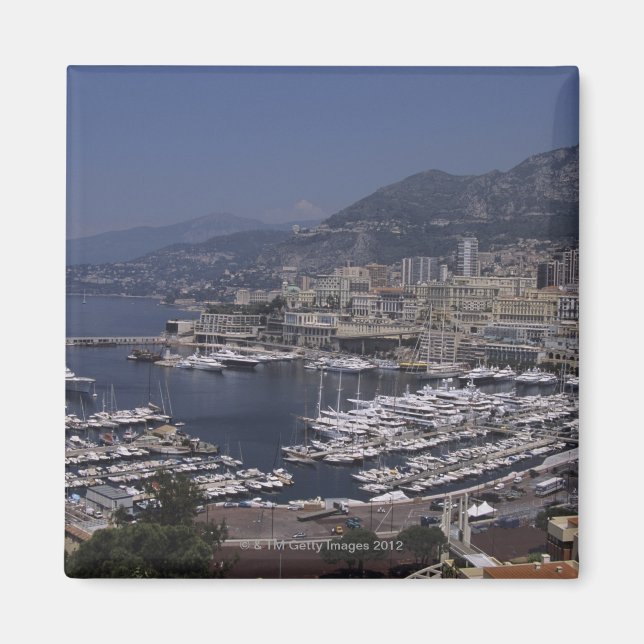 Harbour, Monte Carlo, French Riviera, Cote d' 3 Magnet (Front)