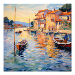 Harbour Neo-Impressionism Photo Print