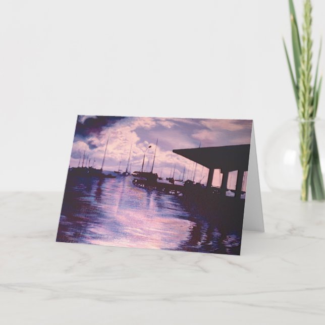 Harbour of Fort de France Greeting Card (Front)