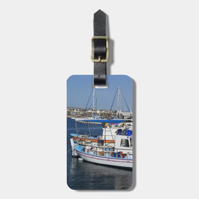 Harbour of Paphos Luggage Tag (Front Vertical)