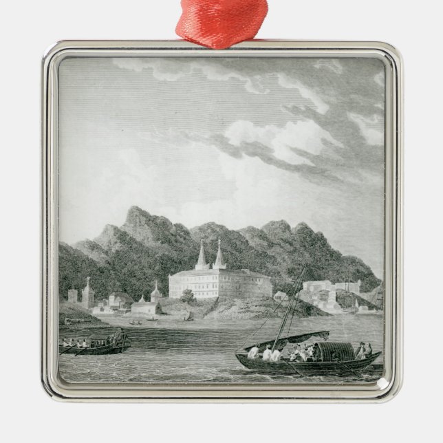 Harbour of Rio Janiero Metal Tree Decoration (Front)