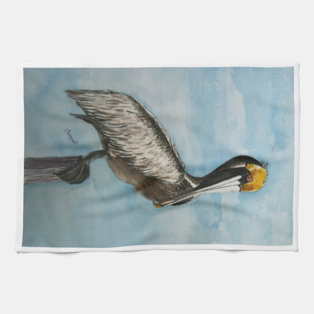 Harbour Pelican Hand Towel (Horizontal)