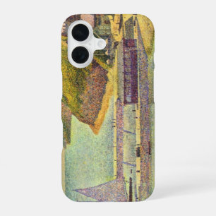 Harbour Port-en-Bessin High Tide by Georges Seurat iPhone 16 Case