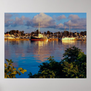 Harbour Reflection Poster