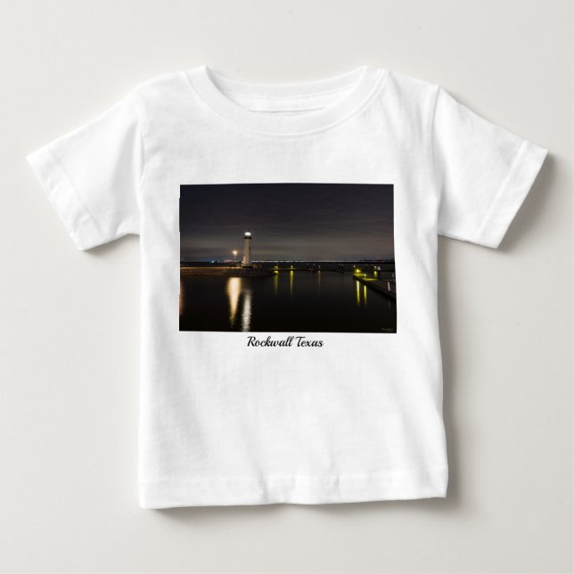 Harbour Rockwall Lighthouse Baby T-Shirt (Front)