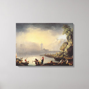 Harbour Scene Canvas Print