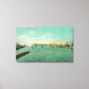 Harbour Scene in Portland, Oregon 2 Canvas Print