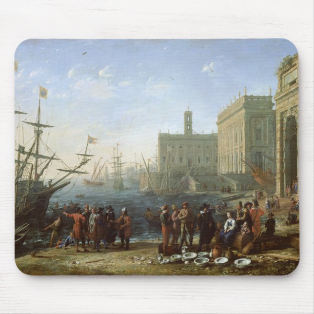 Harbour Scene Mouse Pad (Front)
