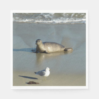 Harbour Seal at La Jolla California Napkin