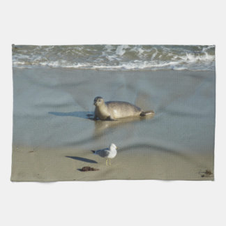 Harbour Seal at La Jolla California Tea Towel