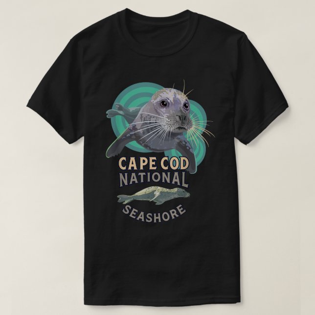 Harbour Seal - Cape Cod National Seashore Beach So T-Shirt (Design Front)
