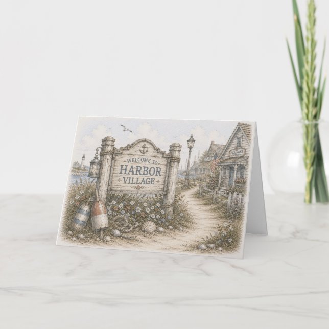 Harbour Village Welcome Sign Card (Front)
