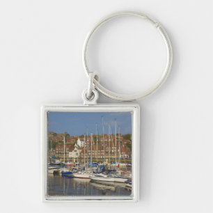 Harbour, Whitby, North Yorkshire, England Key Ring