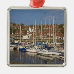 Harbour, Whitby, North Yorkshire, England Metal Tree Decoration