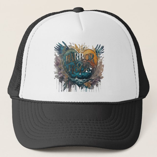 Harbour Your Hope. Trucker Hat (Front)