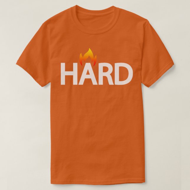 Hard artistic text design T-Shirt (Design Front)