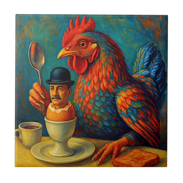 Hard-Boiled Human - Fowl Play at Breakfast Tile (Front)
