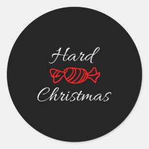 Hard Candy Christmas Classic Round Sticker