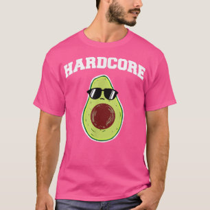 Hard Core Avocado Funny Avocado With Sunglasses484 T-Shirt
