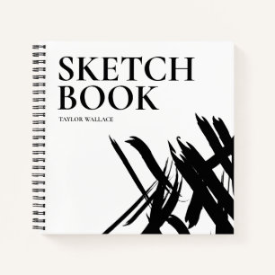 Hard cover Personalised Modern strokes Sketch Book
