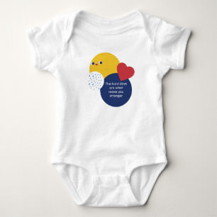 Hard Days Make You Stronger Smiling Face Baby Bodysuit