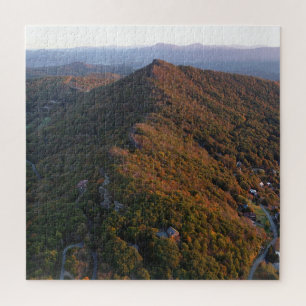 Hard Difficult Mountains Aerial Photo Fall Nature Jigsaw Puzzle