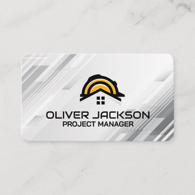 Hard Hat Construction | Builder Engineer Business Card (Front)